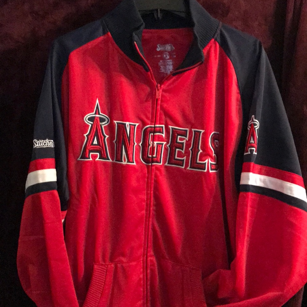 Angels baseball zip up jacket XXL